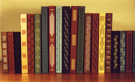spines of hardcover books