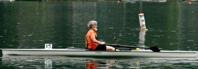 Me sitting in a rowboat